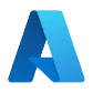 Blue gradient stylized letter A logo.