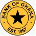 Seal of the Bank of Ghana: orange circular emblem with a black central star, 'BANK OF GHANA' around the top and 'EST. 1957' at the bottom