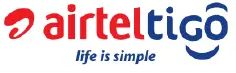 AirtelTigo logo with the tagline 'life is simple'.